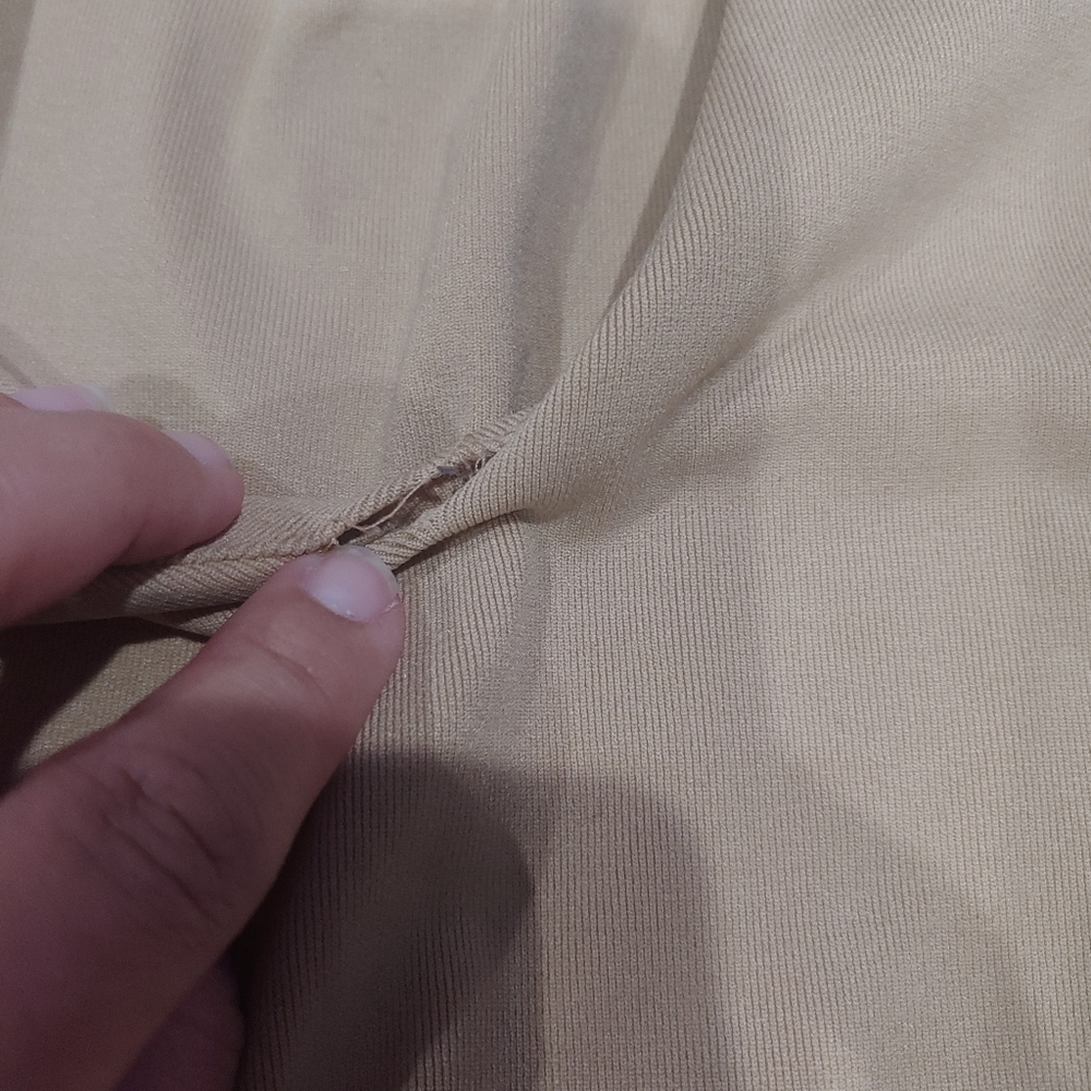 Vintage vneck bodycon top - Picture 3 of 4